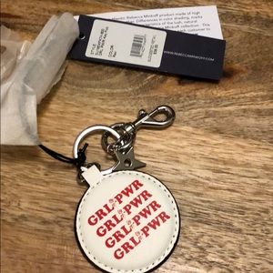 Brand new Rebecca Minkoff GRL PWR leather key fob!